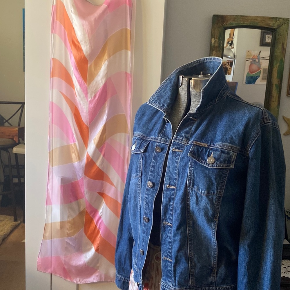 Vintage Vera Neumann 100% Silk Long Scarf